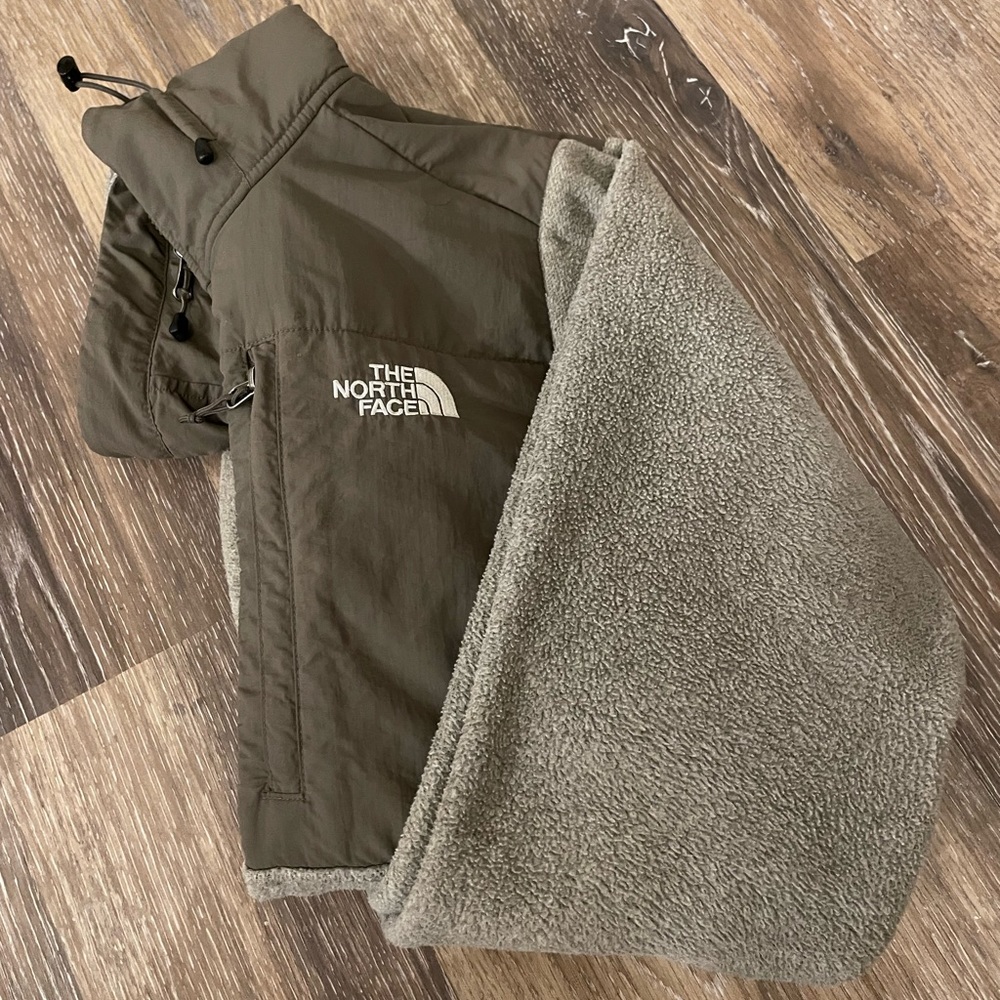 The North Face Jacket M Brown Fleece Full‎ Zip with hood